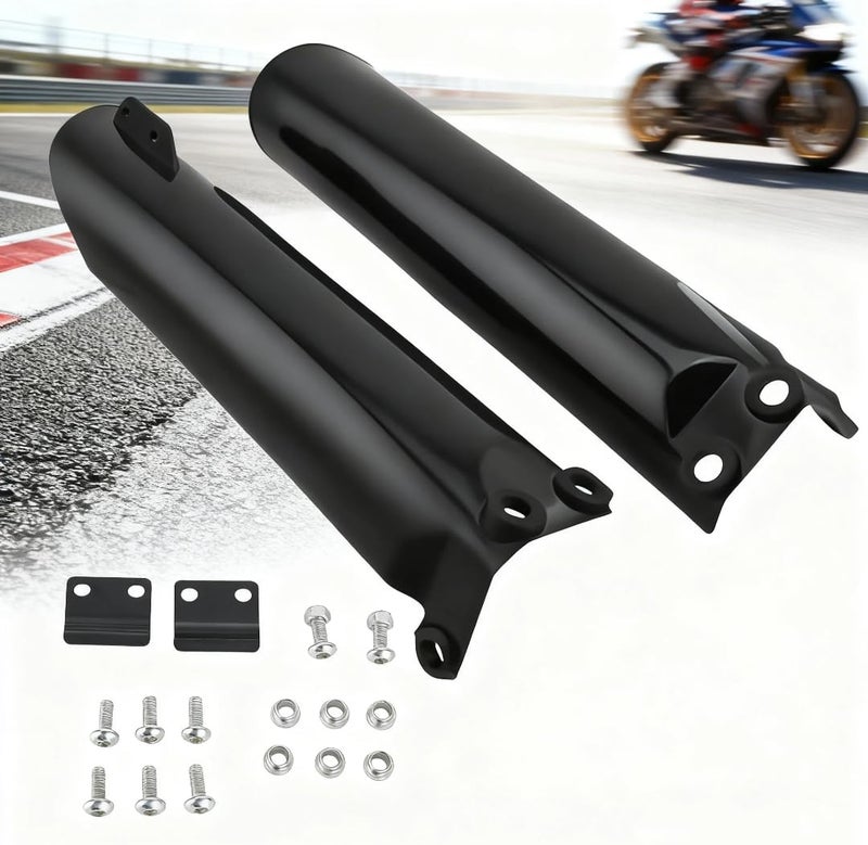 DREAM MOTION 2pcs Motorcycle 240mm Front Fork Guard Covers Dust Scratches Resistant Sleeves for Honda Posor 110 140 KAYO K1 K2 K3 Ducati SSR ATV Drit Pit Bike Suspension Covers - Image 1